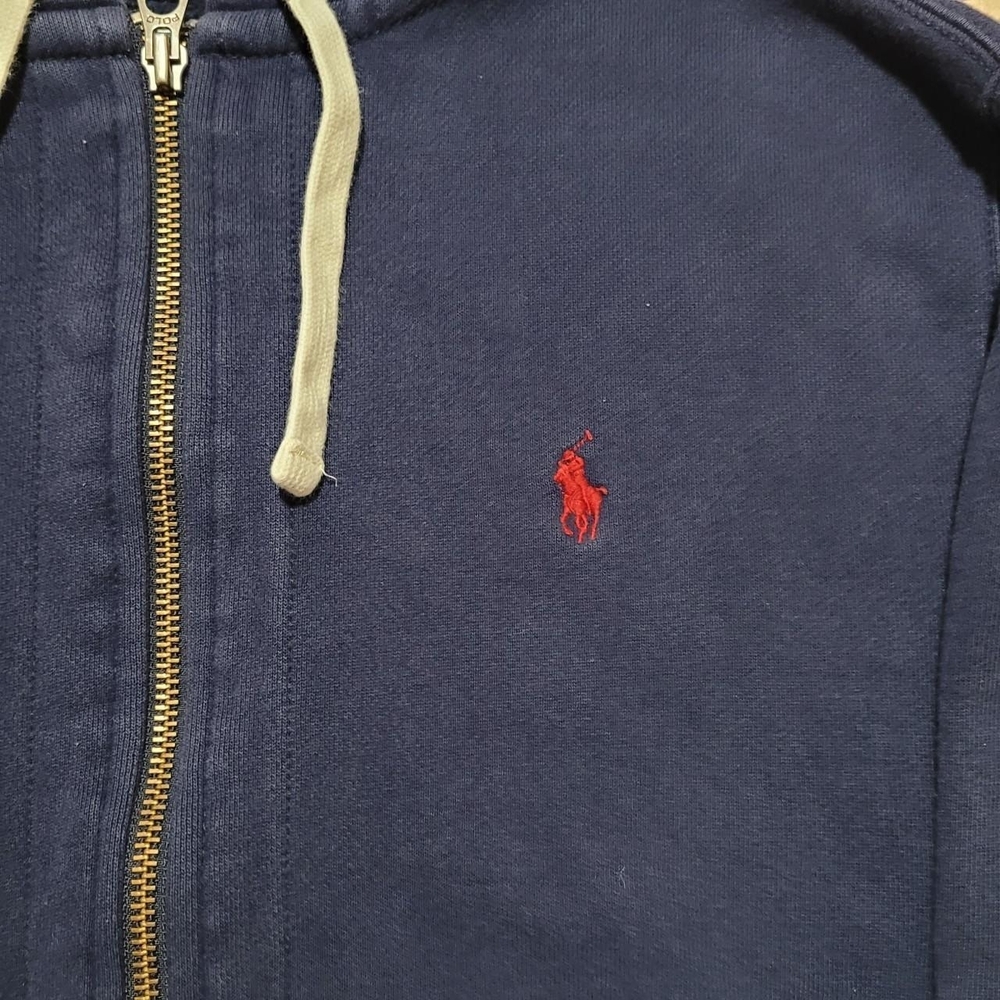 Vintage Polo Ralph Lauren Full Zip Hoodie with Embroidered Logo - Picture 7 of 8
